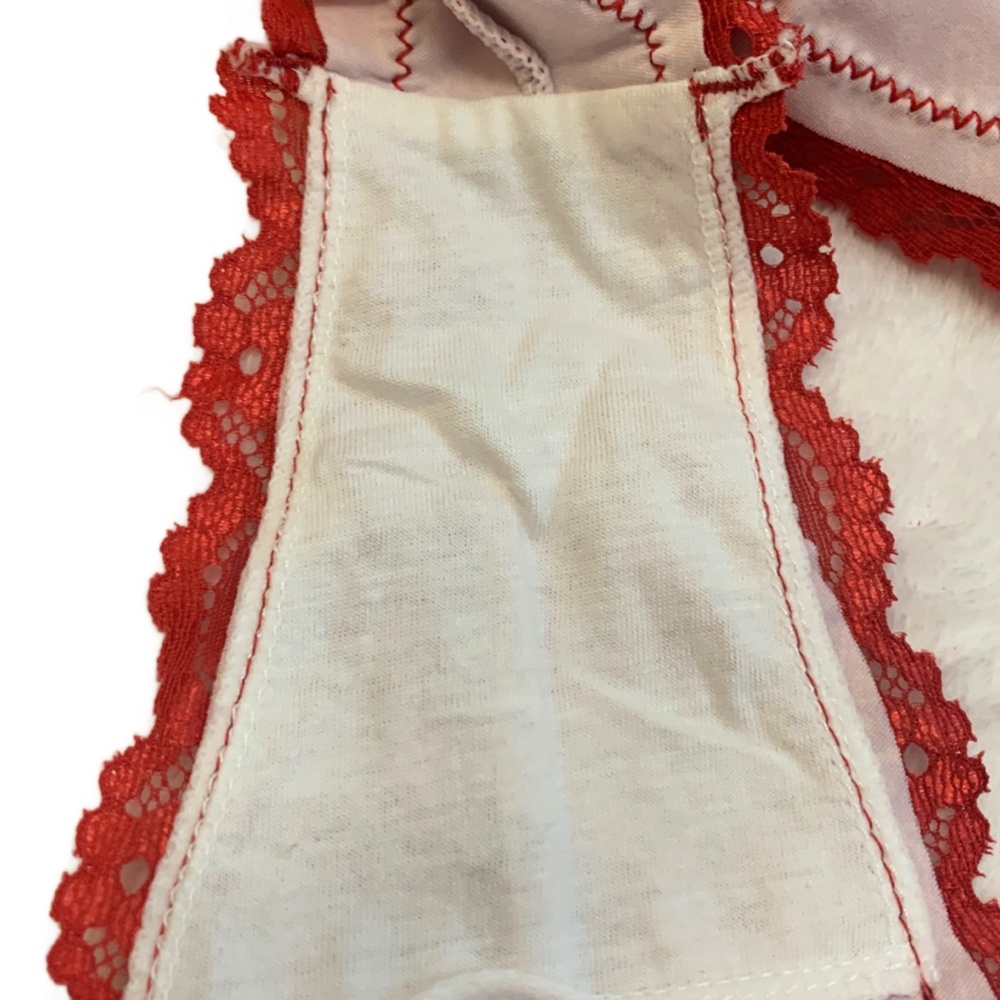 SOLD - Splendies Cheeky Panties Sugar And Spice Red, Gold Christmas Size 4X NWT - Picture 5 of 9